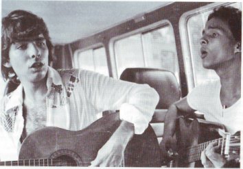 Santiago Feliú y Donato Poveda, en La Habana de los años 80. Así eran ambos cuando los conocí. 